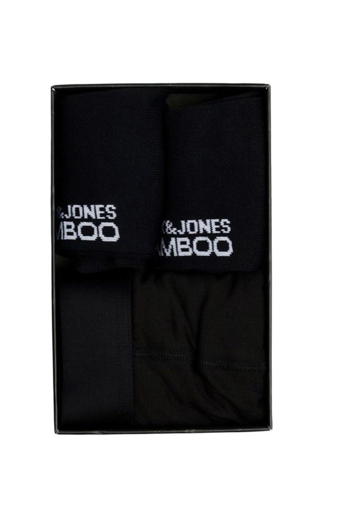 Jack & Jones Erkek 1 Boxer ve 2 Çorap Hediye Kutusu Jacbamboo - 12198875 - Jack & Jones - 12198875