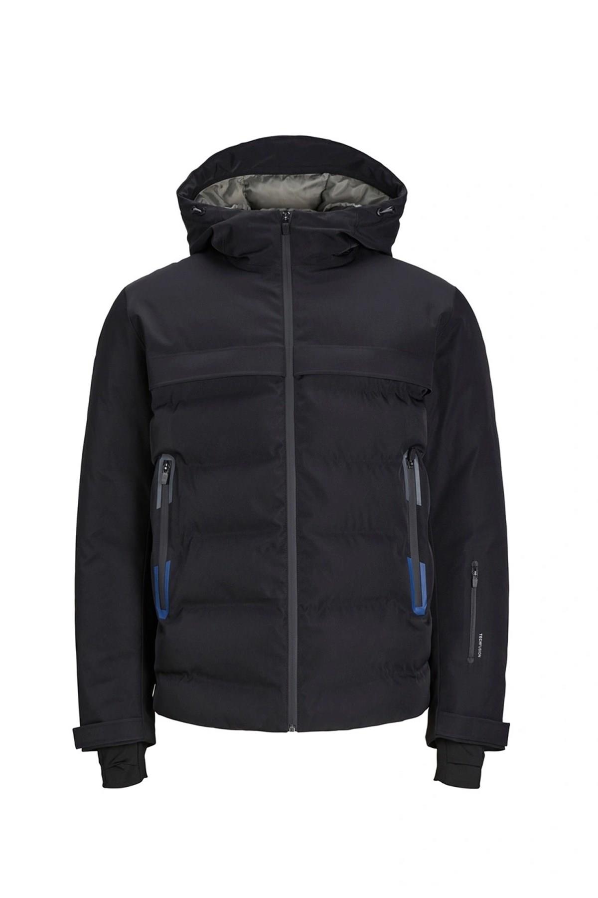 Jack & Jones Erkek 3M Dolgu Siyah Mont Tarwin - 12225287_jcotarwın Puffer - Jack & Jones - muk-12225287