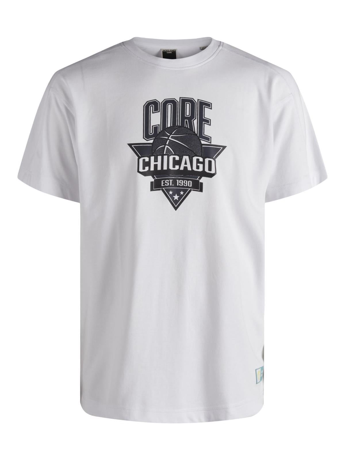 Jack & Jones Erkek Baskılı NBA Basketbol T-shirt - 12209942 - Jack & Jones - 12209942