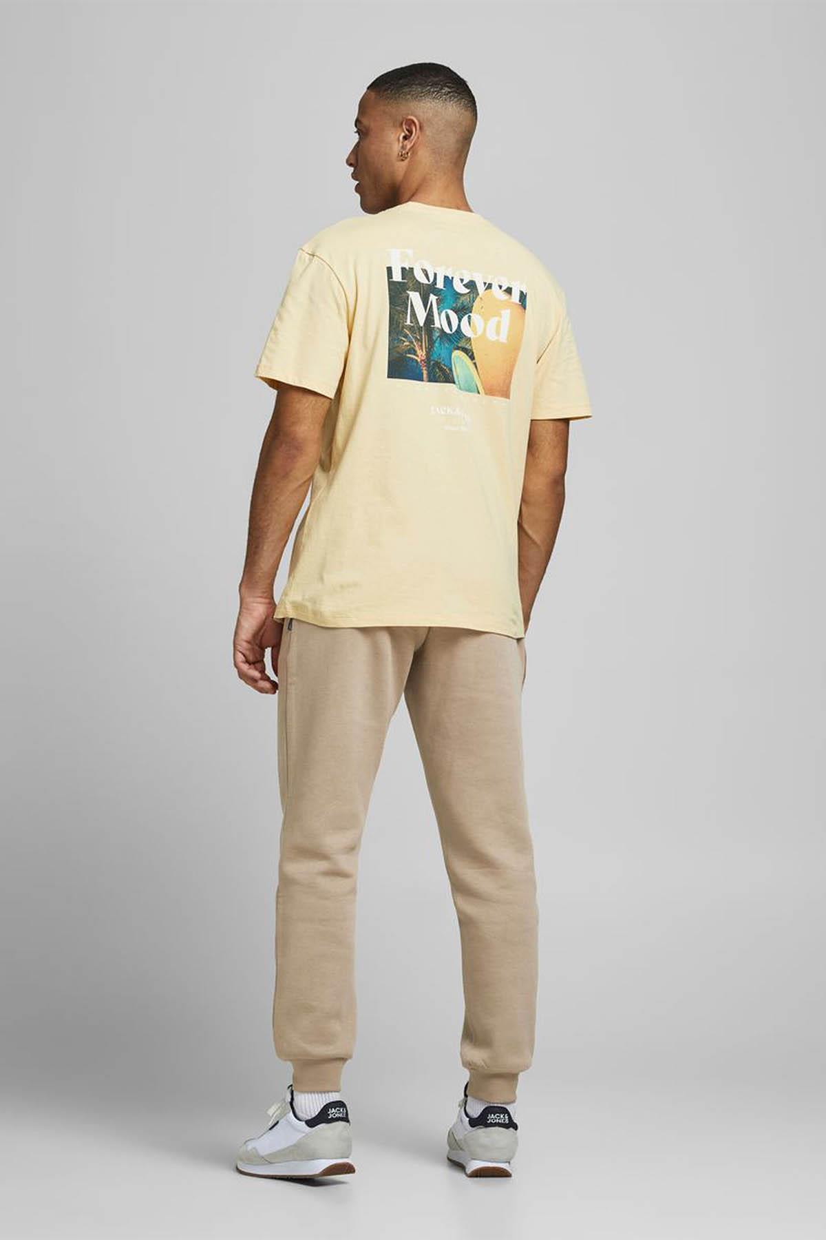 Jack & Jones Erkek Bej Eşofman Gordon Soft Sweatpants - 12195726 · 74