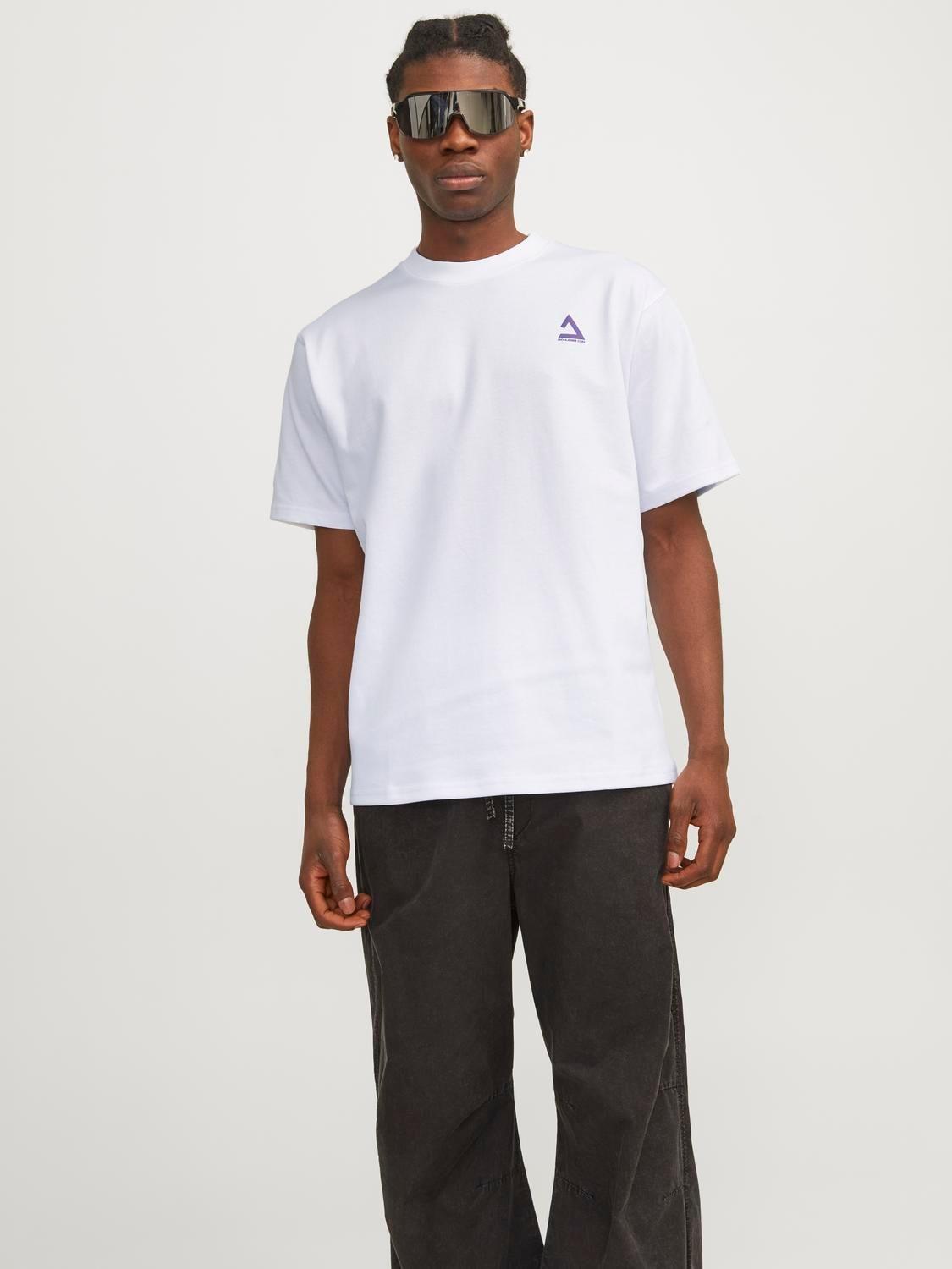 Jack & Jones Erkek Bisiklet Yaka Baskılı T-shirt - 12258622 - Jack & Jones - 12258622