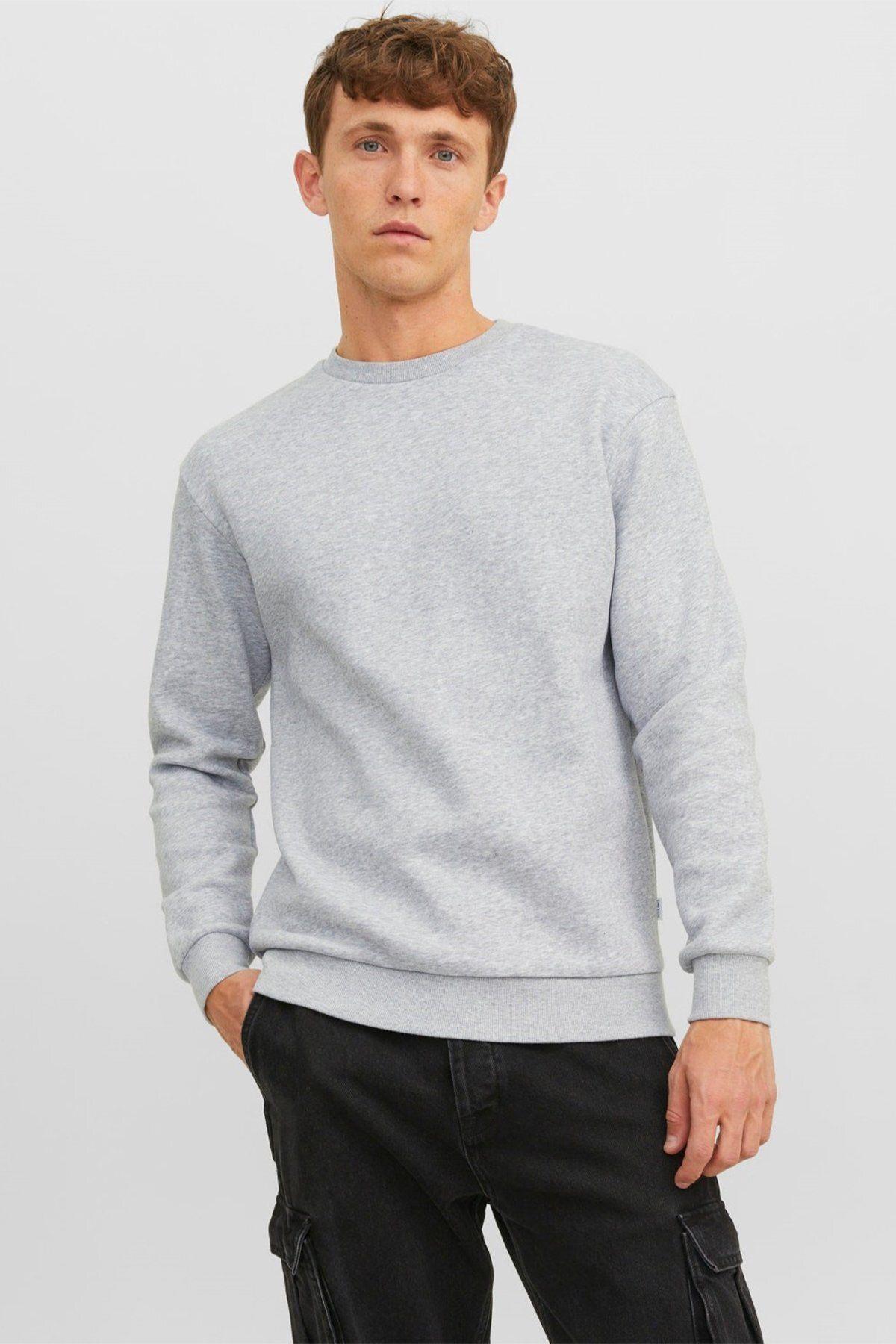 Jack & Jones Erkek Bisiklet Yaka Bradley Sweatshirt - 12249341 - Jack & Jones - 12249341