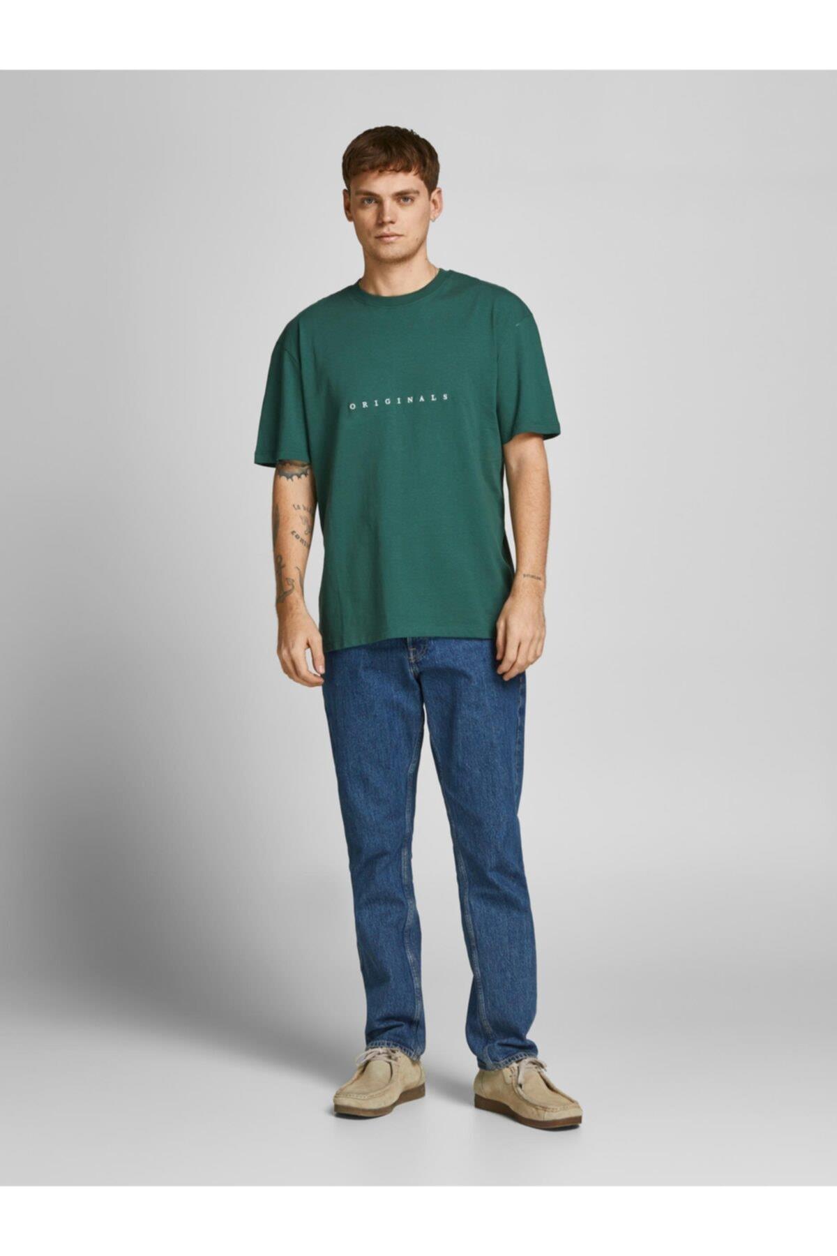Jack & Jones Erkek Copenhagen Tee Crew Neck Yeşil T-shirt - 12176780-21 · 19