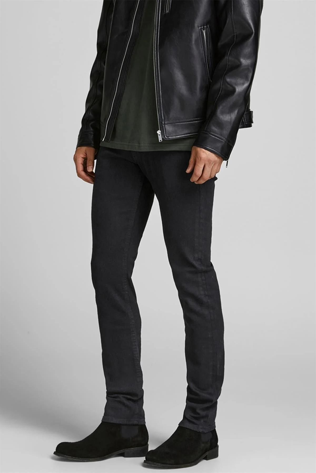 Jack & Jones Erkek Glenn 029 Slim Fit Siyah Jean Pantolon  - 12182965 · 6