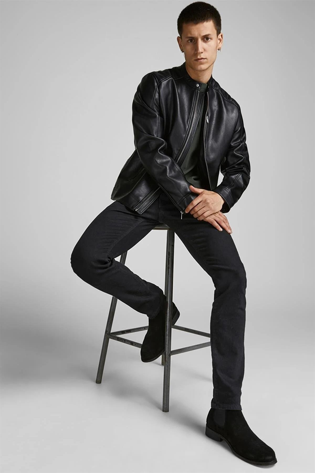 Jack & Jones Erkek Glenn 029 Slim Fit Siyah Jean Pantolon  - 12182965 · 27