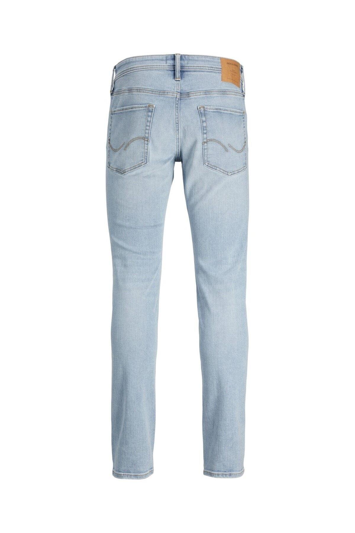 Jack & Jones Erkek Glenn Dar Kesim Yırtık Kot Pantolon - 12223504 · 70