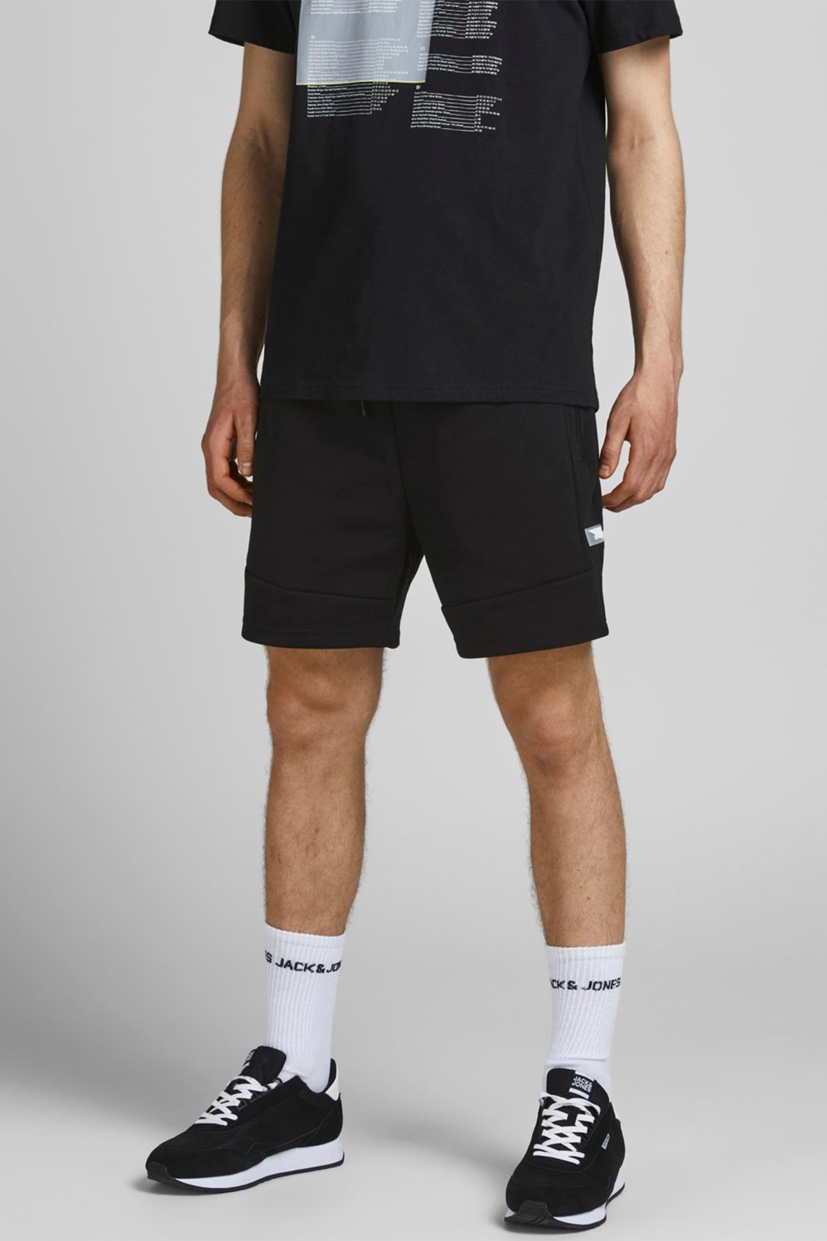 Jack & Jones Erkek Günlük Siyah Spor Şort - 12186750 - Jack & Jones - TYC00140859215
