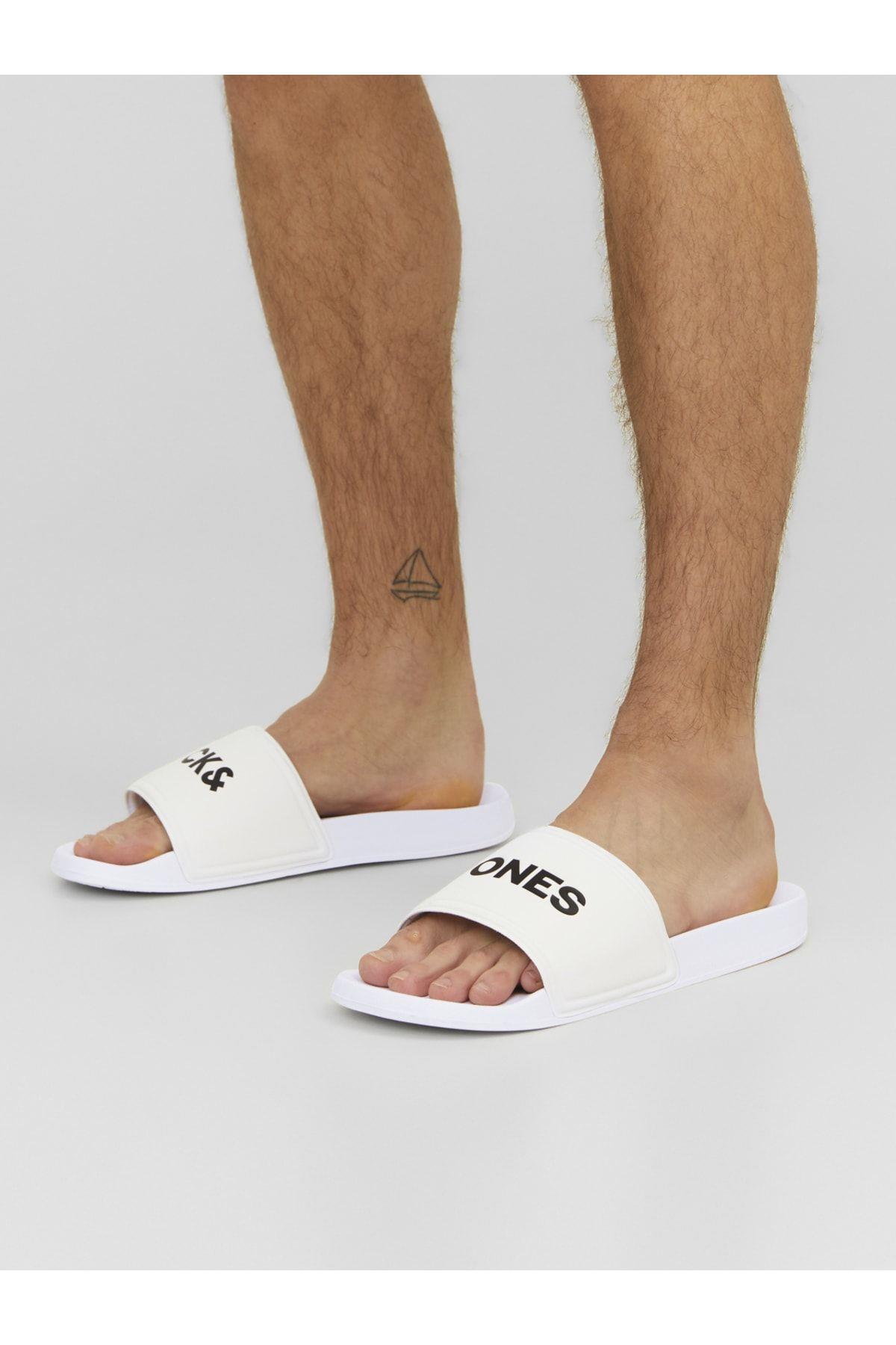 Jack & Jones Erkek Jfwlarry Günlük Spor Plaj Terlik - 12184277 · 11