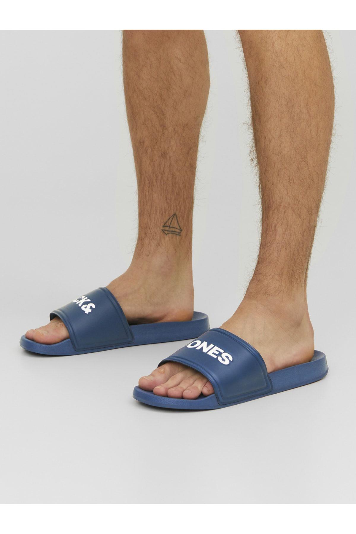 Jack & Jones Erkek Jfwlarry Günlük Spor Plaj Terlik - 12184277 · 6