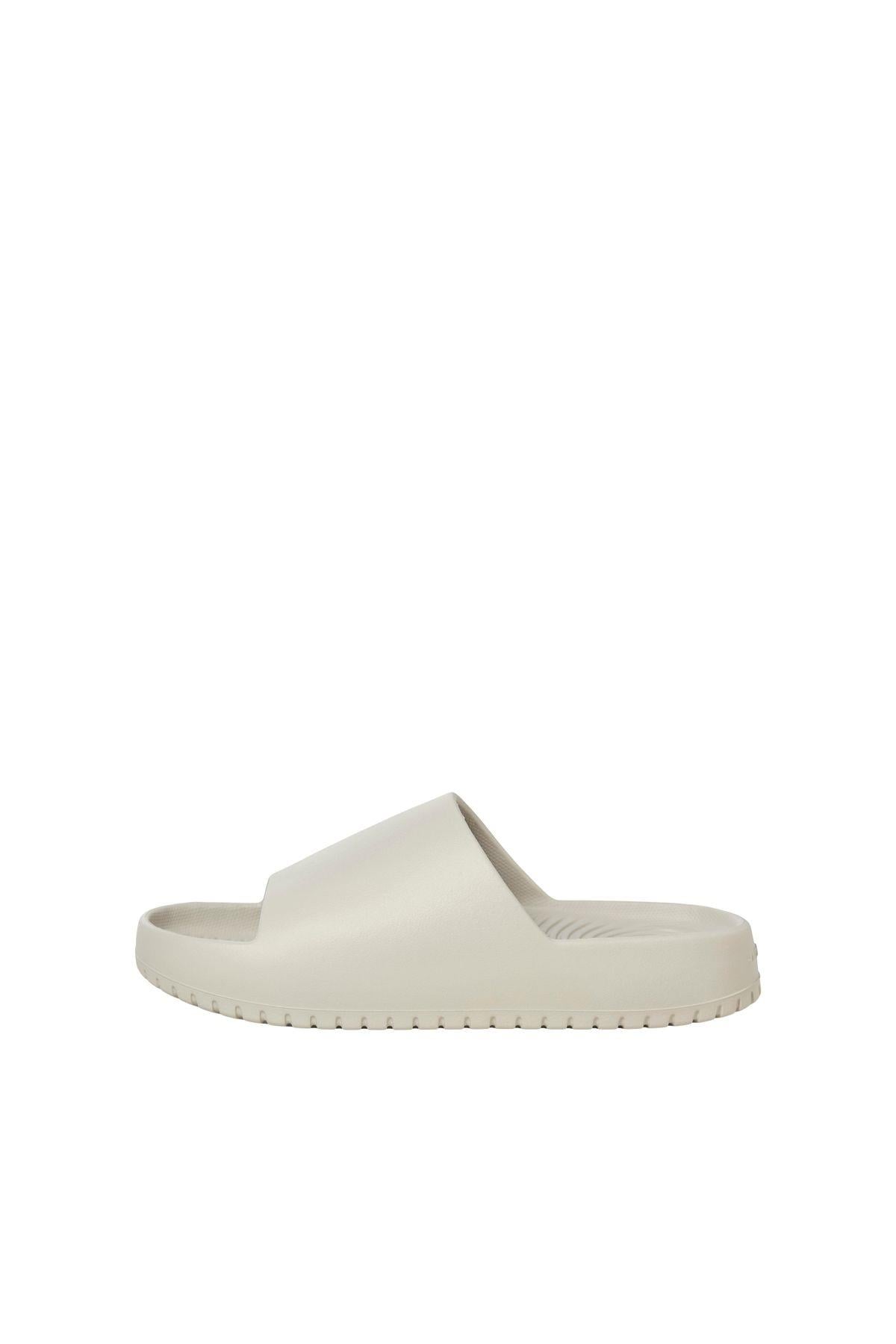 Jack & Jones Erkek Jfwrıpple Moulded Slider Bej Terlik - 12274637 - Jack & Jones - 12274637-1