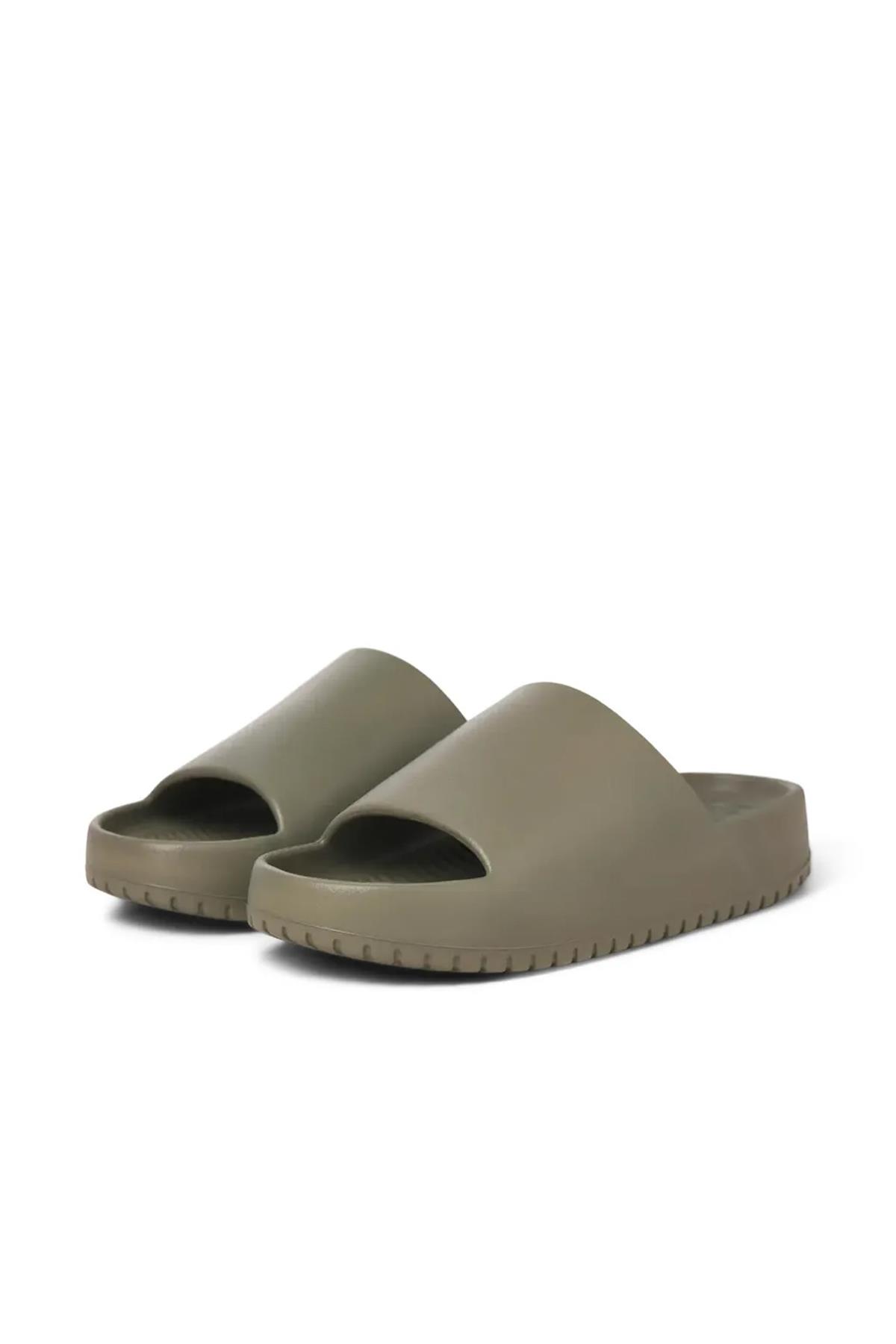 Jack & Jones Erkek Jfwrıpple Moulded Slider Haki Terlik - 12274637 - Jack & Jones - 12274637-2