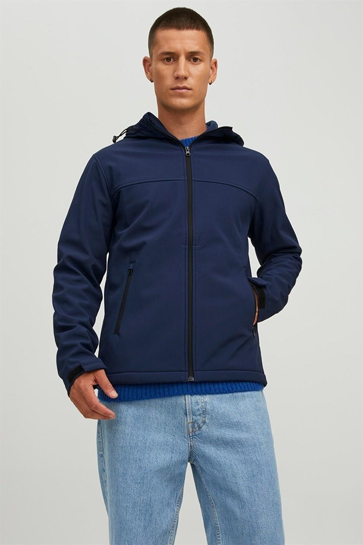 Jack & Jones Erkek Jjemarvin Softshell Mont - 12212363 - Jack & Jones - 12212363