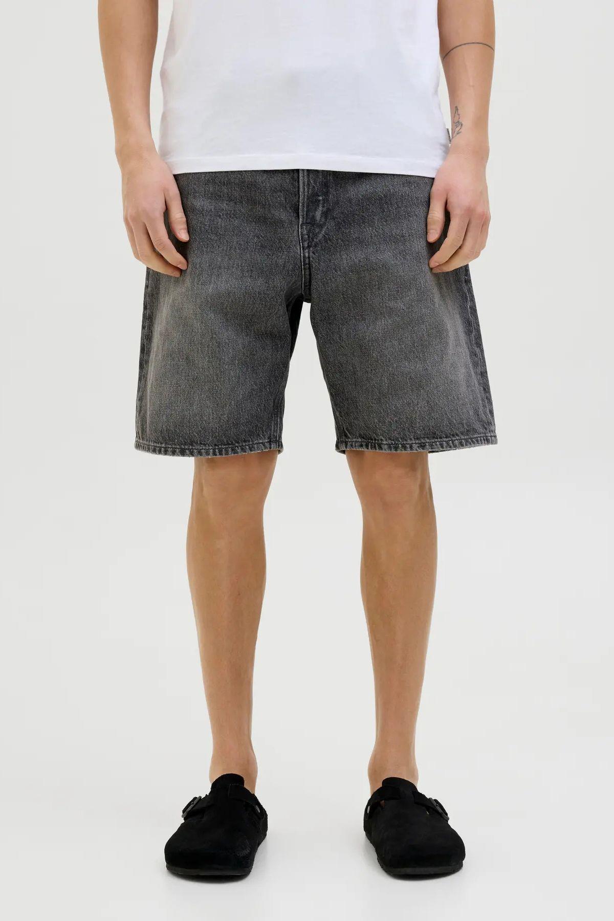 Jack & Jones Erkek Jjıtony Rahat Kesim Siyah Jean Şort - 12269533 - Jack & Jones - 12269533-B
