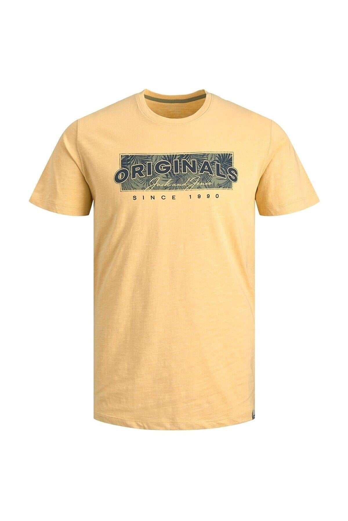 Jack & Jones Erkek Jorbloomer Baskılı T-Shirt 12205787 - Jack & Jones - 12205787