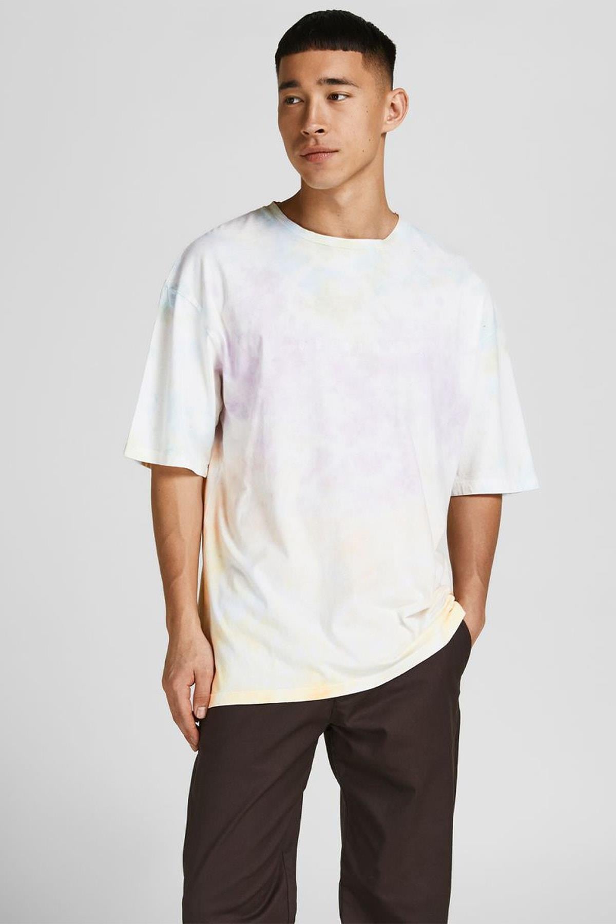 Jack & Jones Erkek Jorsolar Batik T-shirt 12209900 - Jack & Jones - 12209900