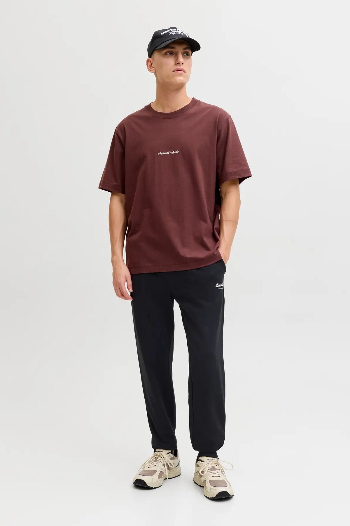 Jack & Jones Erkek Jpstgordon Logo Detaylı Çift Cepli Eşofman Altı Siyah - 12288641  - Jack & Jones - 12288641-2