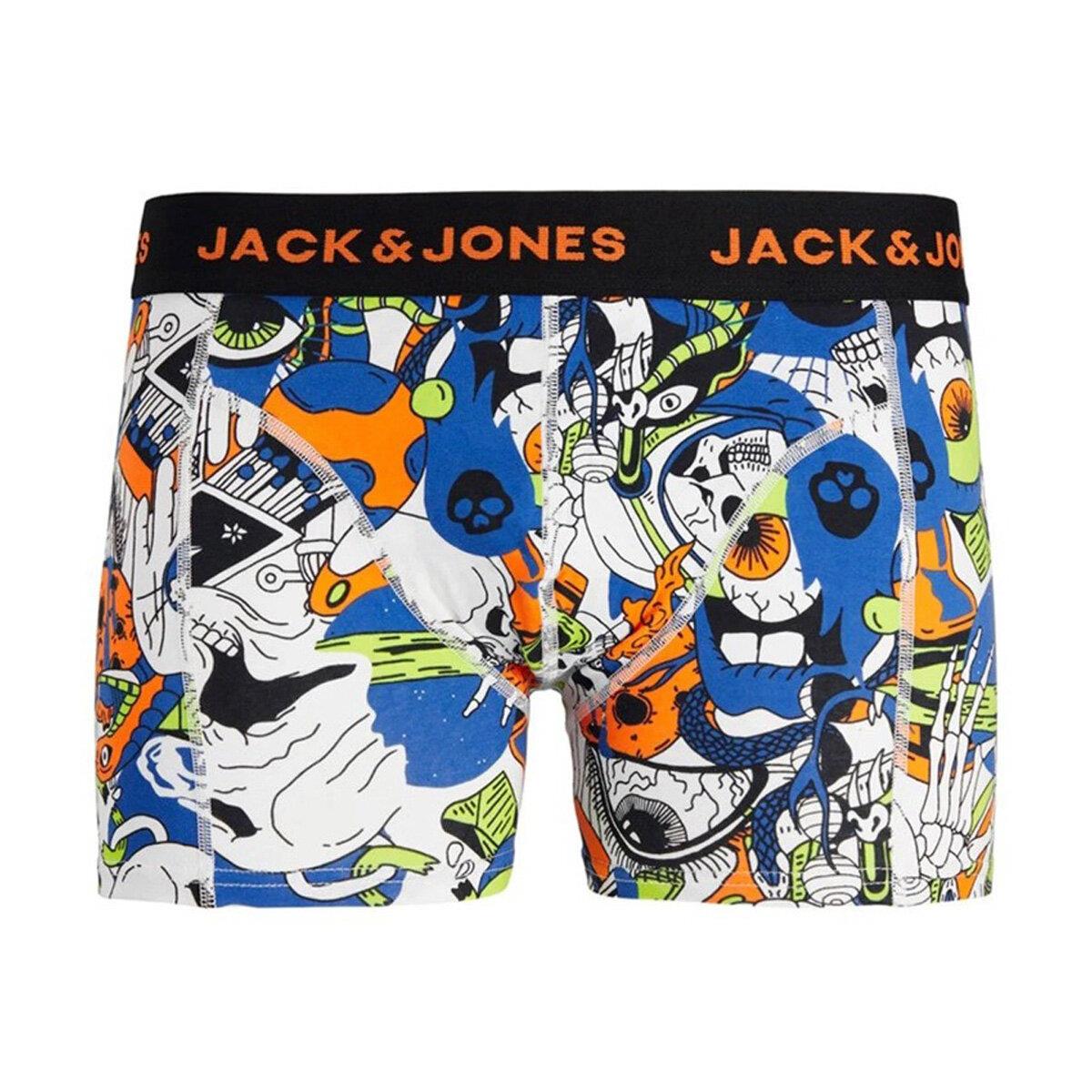 Jack & Jones Erkek Kafatası Desenli Tekli Boxer - 12240247 - Jack & Jones - JACSPACE SKULL TRUNK SN