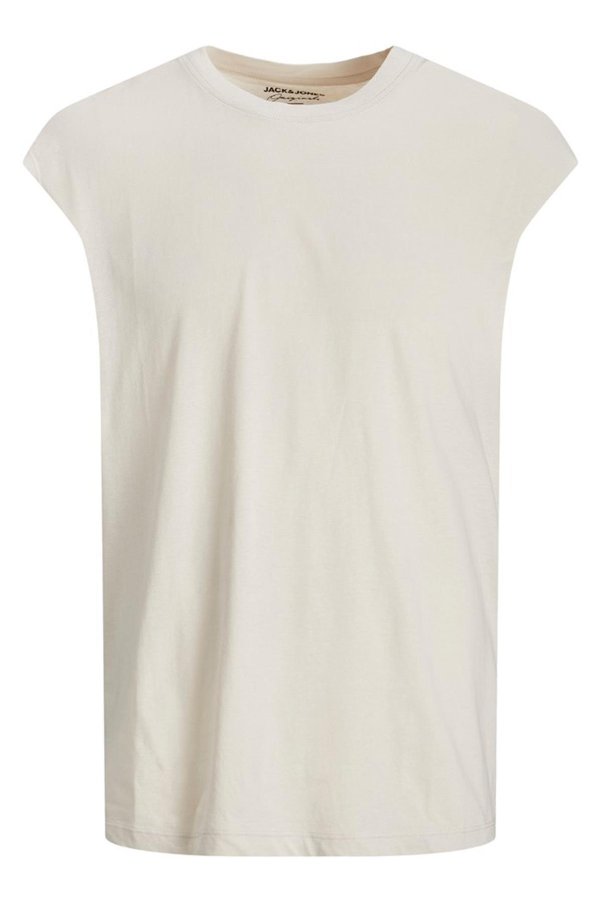 Jack & Jones Erkek Kolsuz T-shirt Atlet - 12210055 CAP SLEEVE T-SHIRT · 8