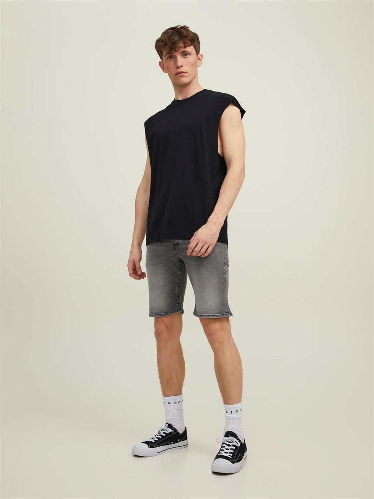 Jack & Jones Erkek Kolsuz T-shirt Atlet - 12210055 CAP SLEEVE T-SHIRT · 22