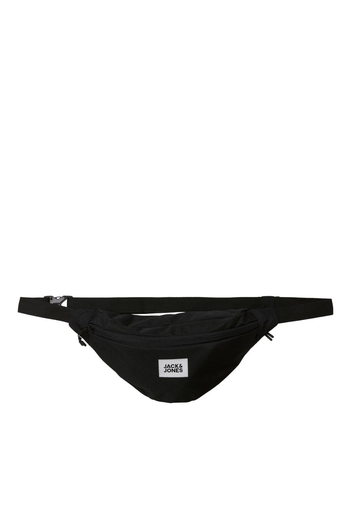 Jack & Jones Erkek Logolu Siyah Bel Çantası - 12257305 - Jack & Jones - JJ-12257305
