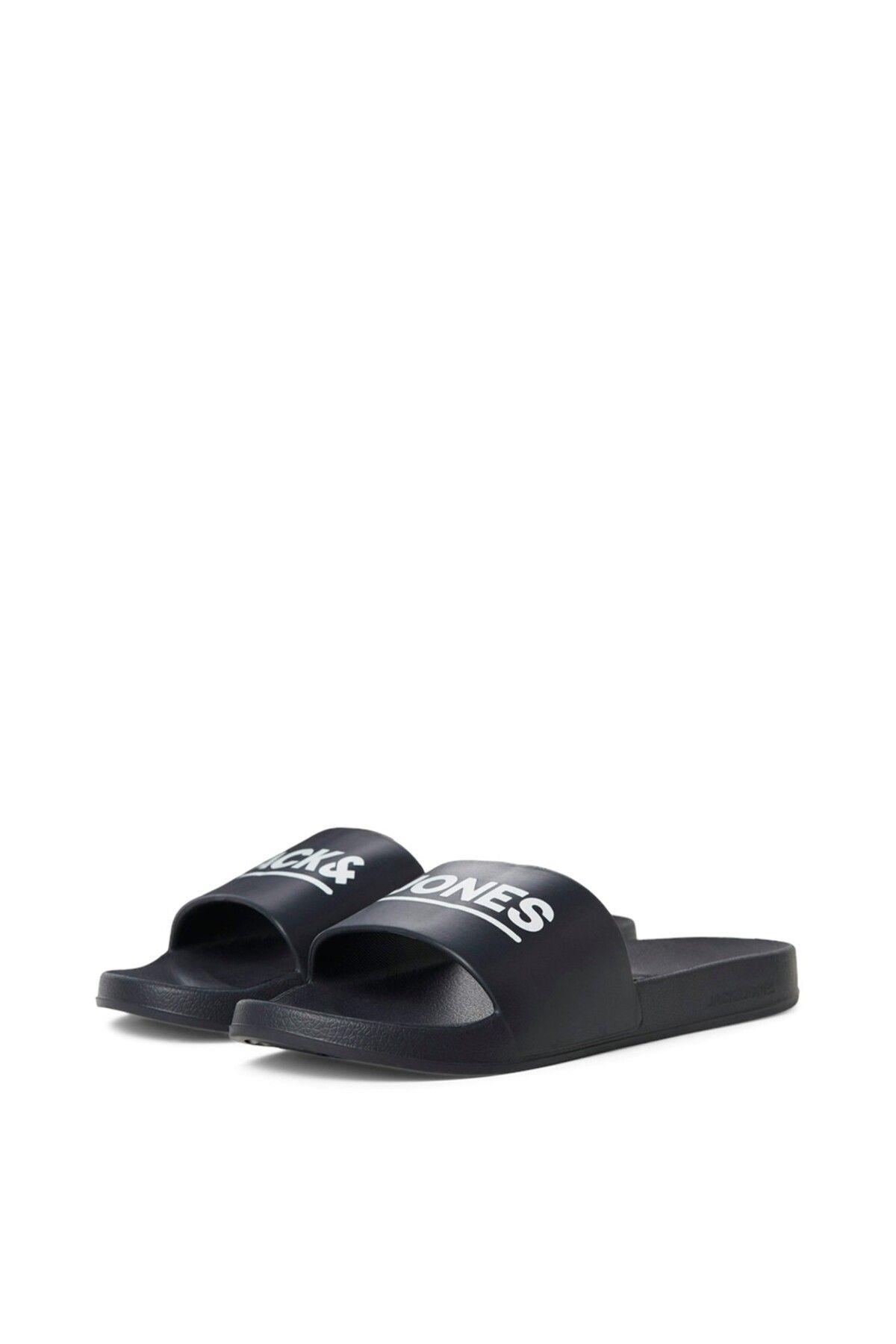 Jack & Jones Erkek Marka Logolu Günlük Antrasit Terlik - 12236477 - Jack & Jones - 12236477-3