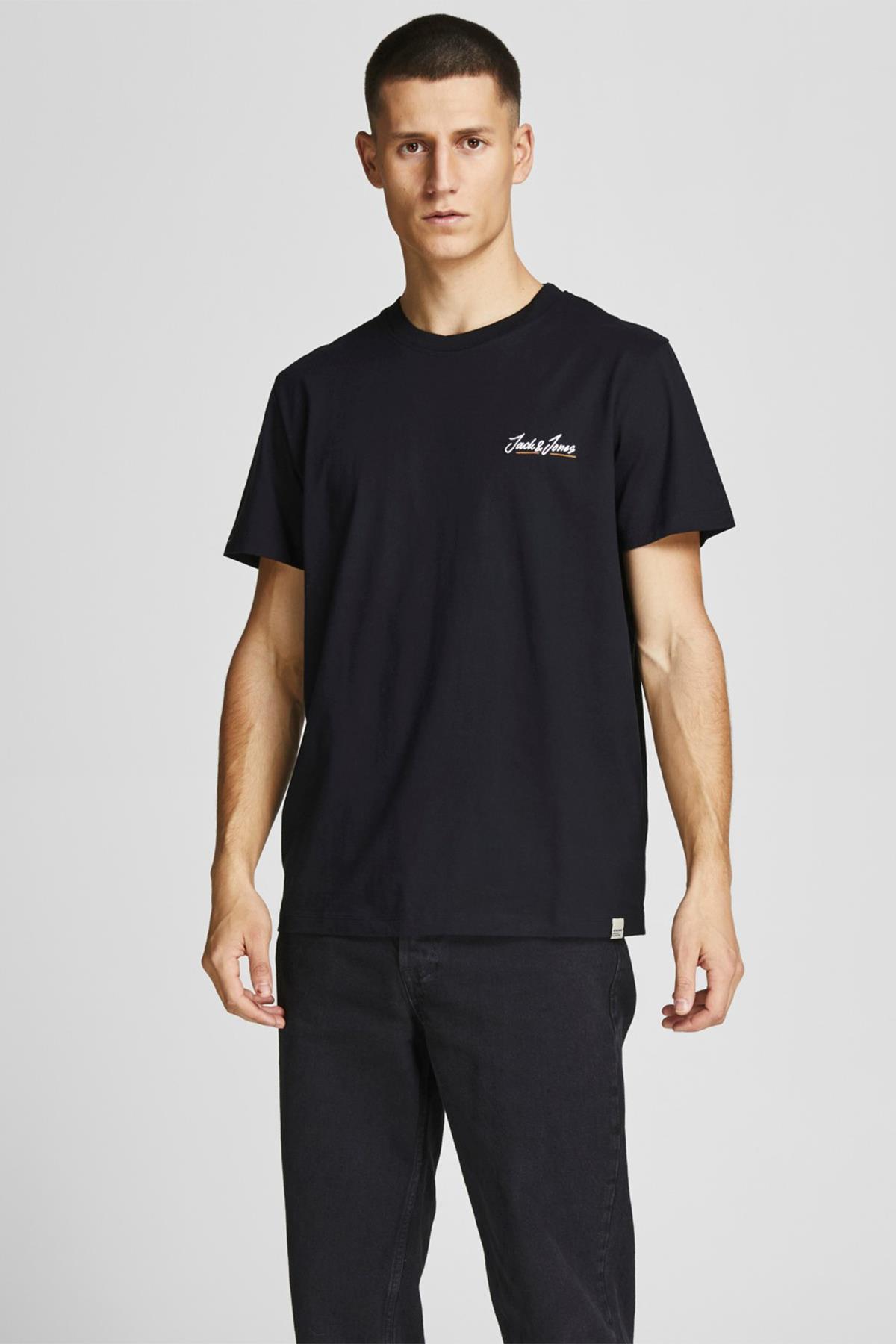 Jack & Jones Erkek Nakış T-shirt - 12186758 - Jack & Jones - 12186758