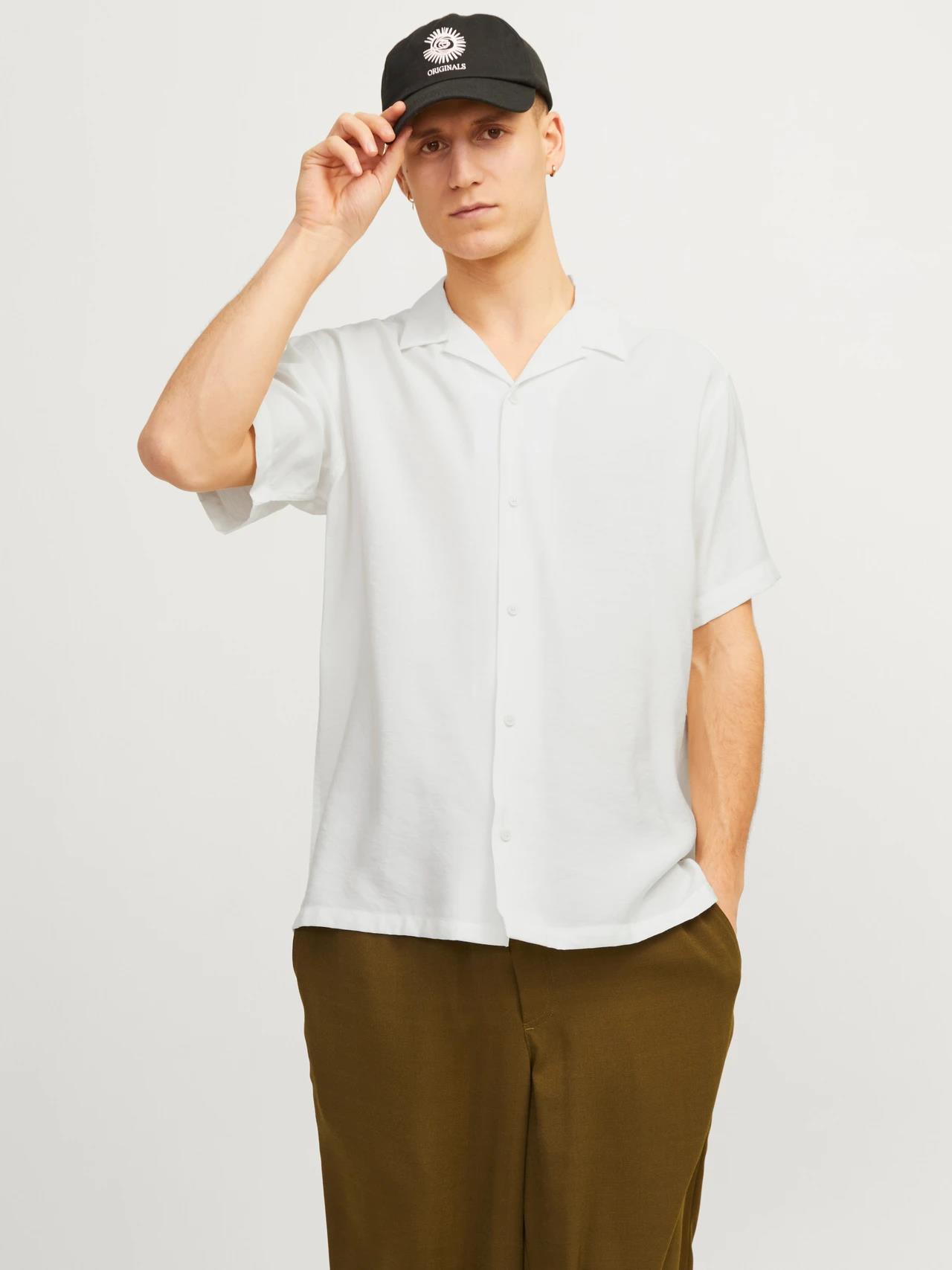 Jack & Jones Erkek Rahat Kesim Kısa Kollu Gömlek - 12256322 - Jack & Jones - 12256322