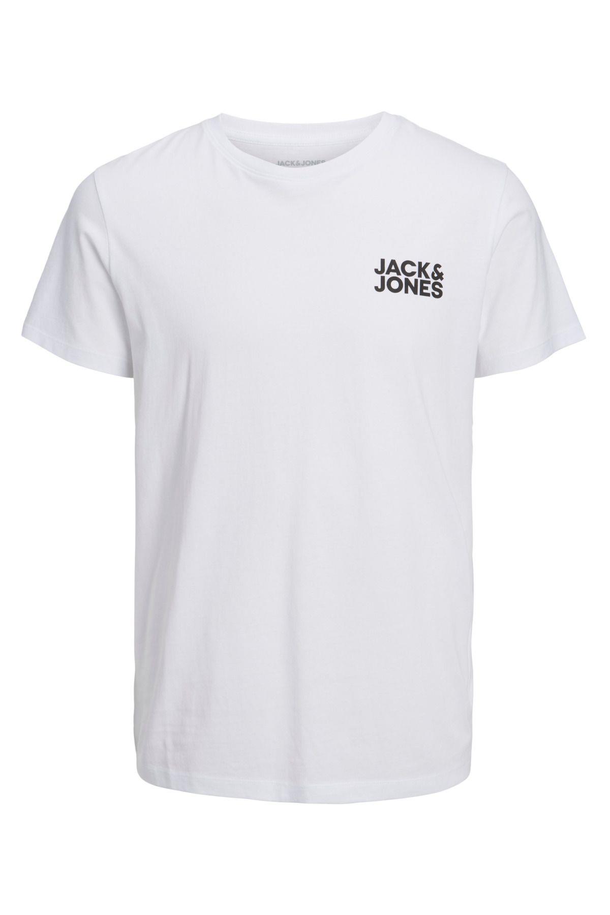 Jack & Jones Erkek Regular Fit Bisiklet Yaka Corplogo T-shirt - 12151955 - Jack & Jones - 12151955-7