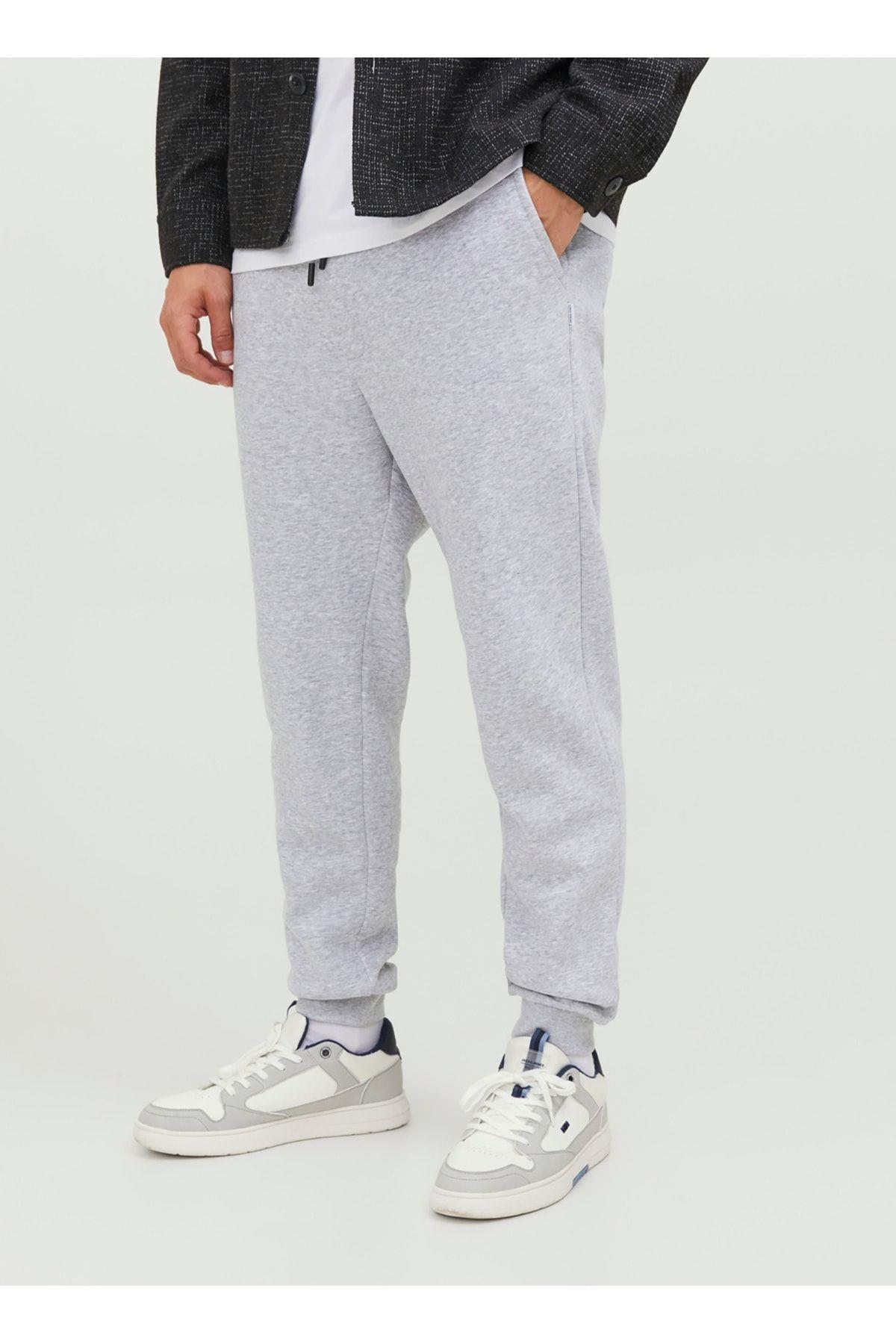 Jack & Jones Erkek Regular Fit Gri Eşofman Altı - 12249274 - Jack & Jones - 12249274-1