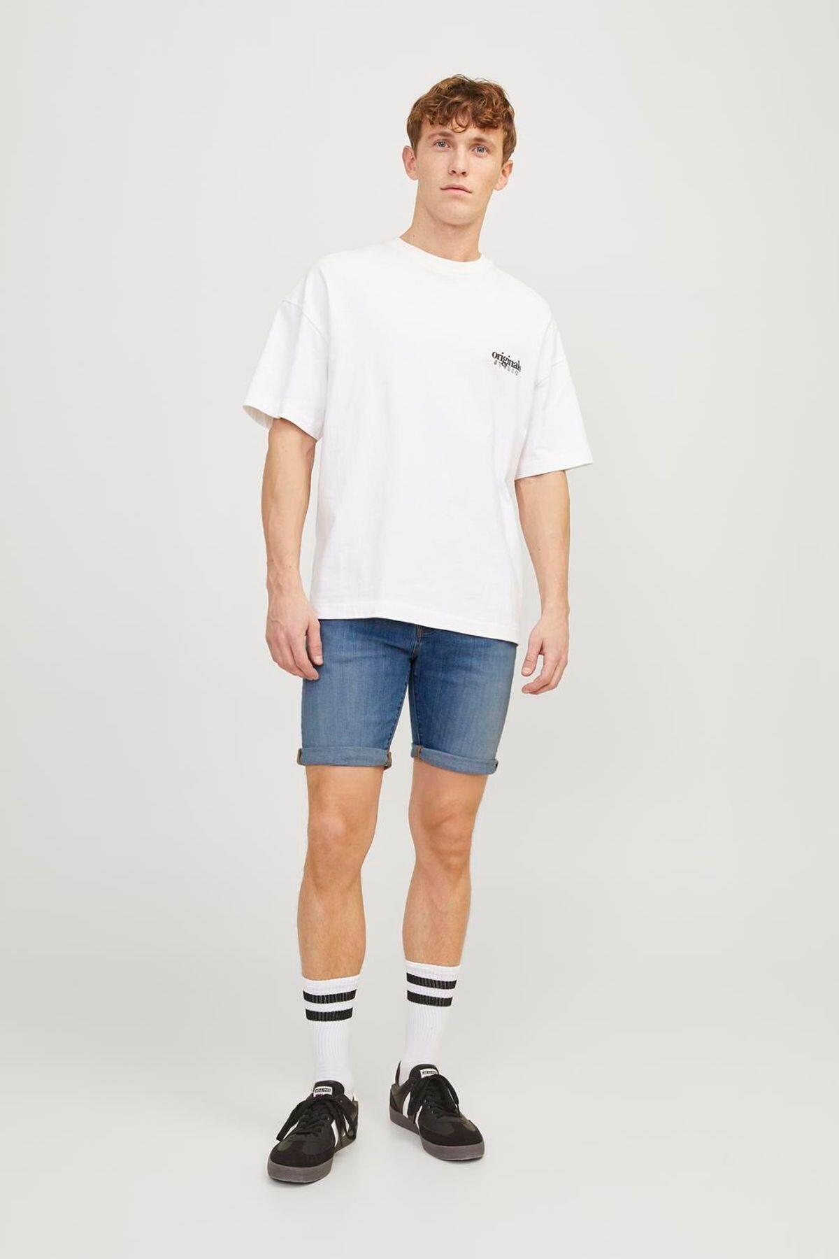 Jack & Jones Erkek Regular Fit Rick Fox 037 Denim Kot Şort - 12250488  - Jack & Jones - 12250488