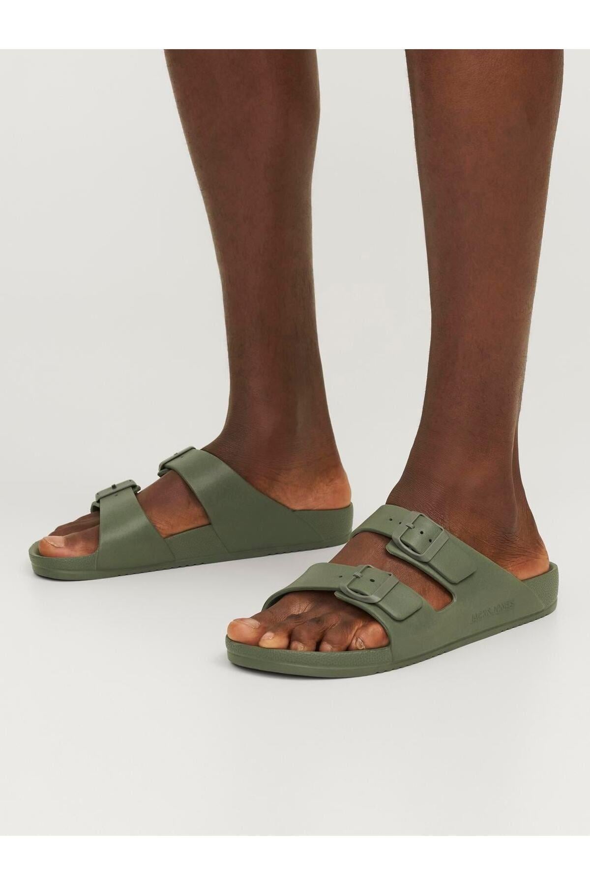 Jack & Jones Erkek Sandalet Slip On Arizona Terlik - 12204004 - Jack & Jones - 12204004