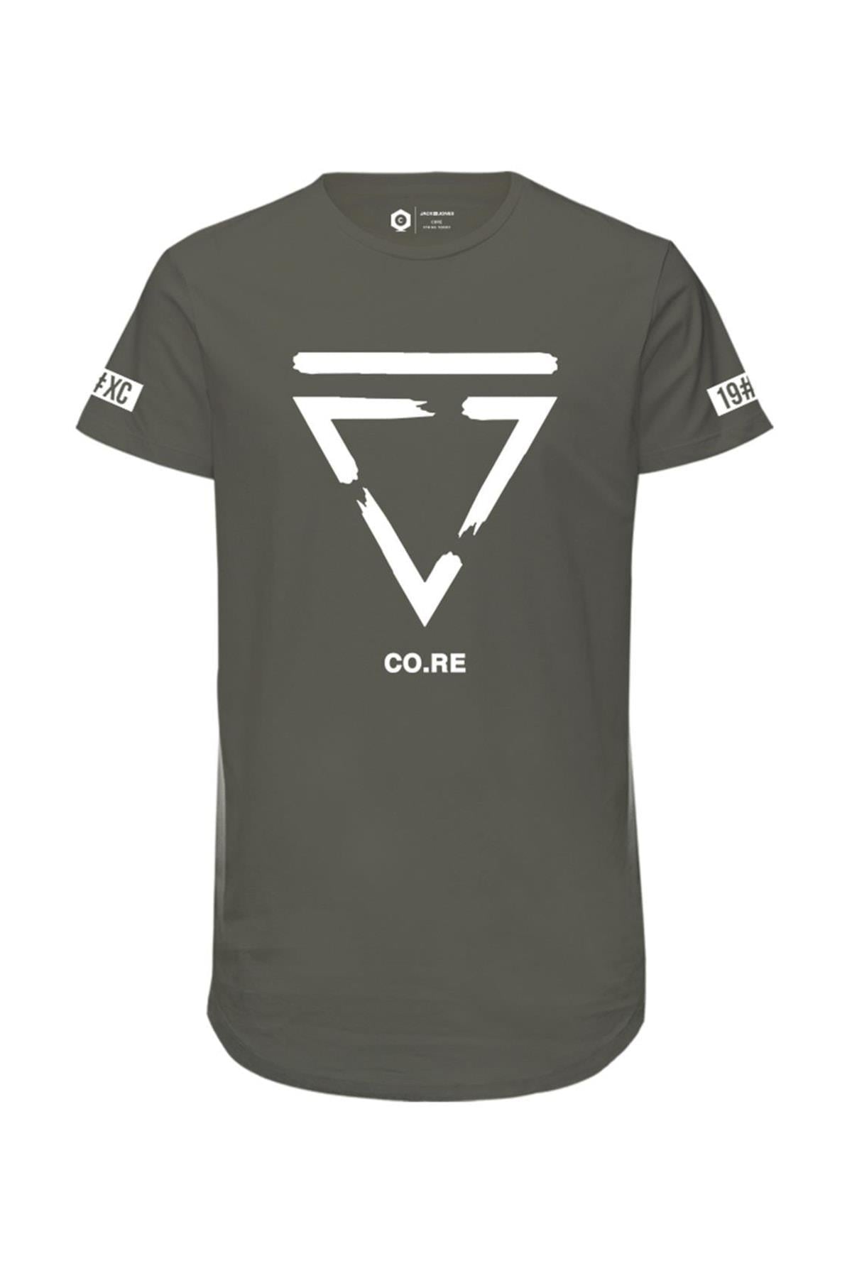 Jack & Jones Erkek Siyah Baskılı Printed T-Shirt - 12195559 - Jack & Jones - 12195559