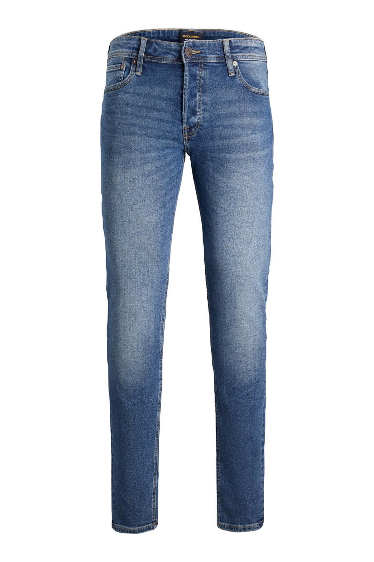 Jack & Jones Erkek Slim Fit Kot Pantolon 12184473 JJIGLENN · 33