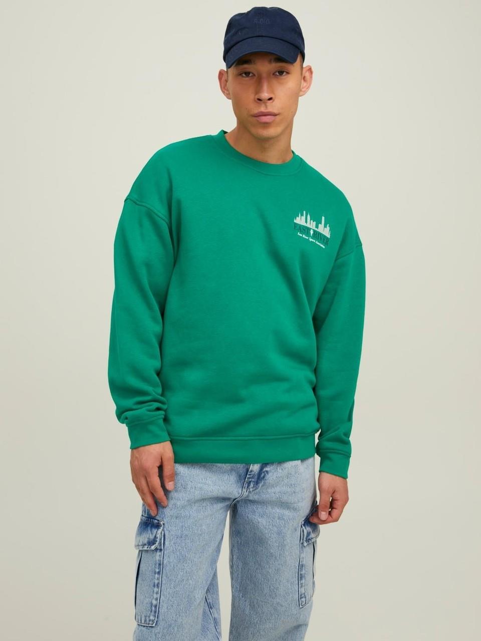 Jack & Jones Erkek Sweatshirt JORBRINK CITY SWEAT CREW NECK 12216048 · 2