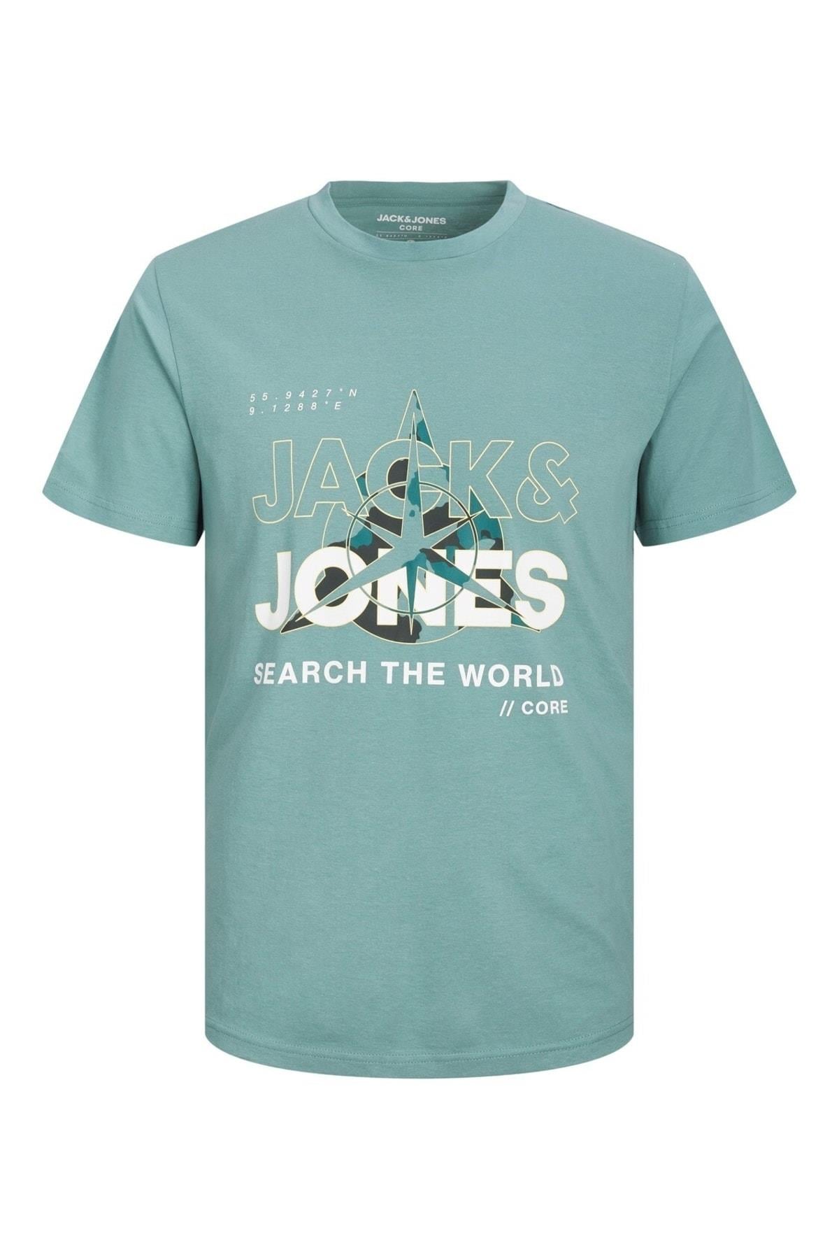 Jack & Jones Erkek T-shirt Hunt Tee Crew Neck 12228391-01 · 78