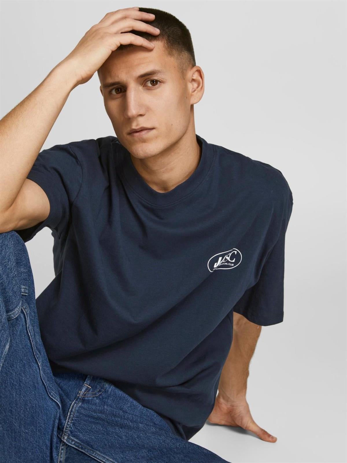 Jack & Jones Erkek T-shirt Club Tee Crew Neck -12205144 · 14