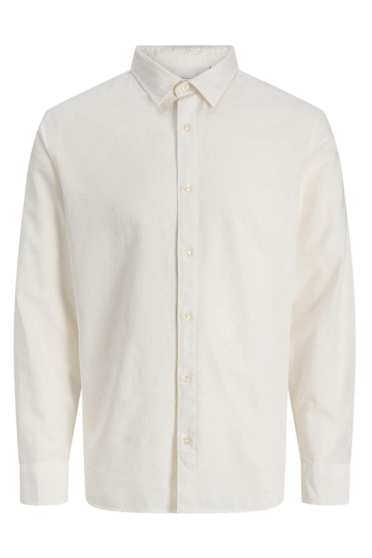 Jack & Jones Erkek Uzun Kollu Bej Gömlek - 12288595 - Jack & Jones - 12288595-3