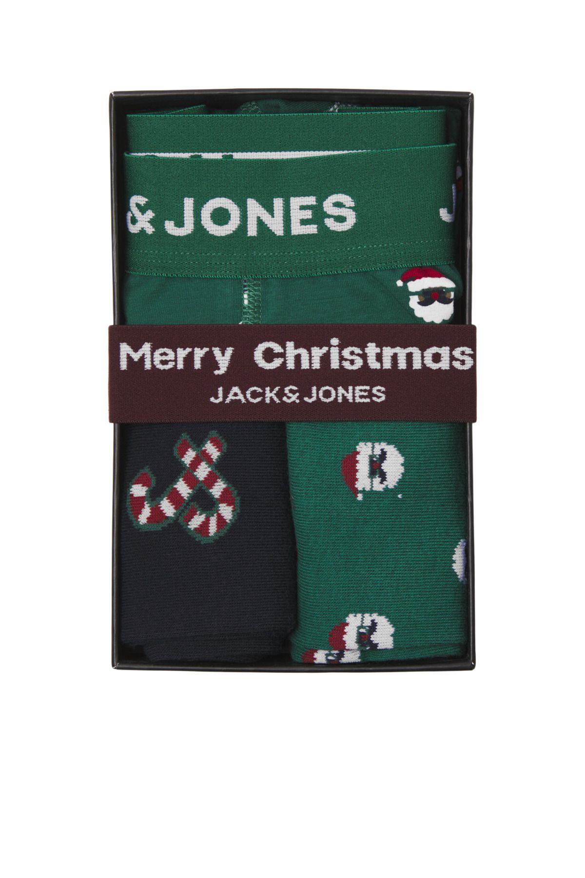 Jack & Jones Erkek Yılbaşı Çorap Boxer Seti - 12246131 · 12