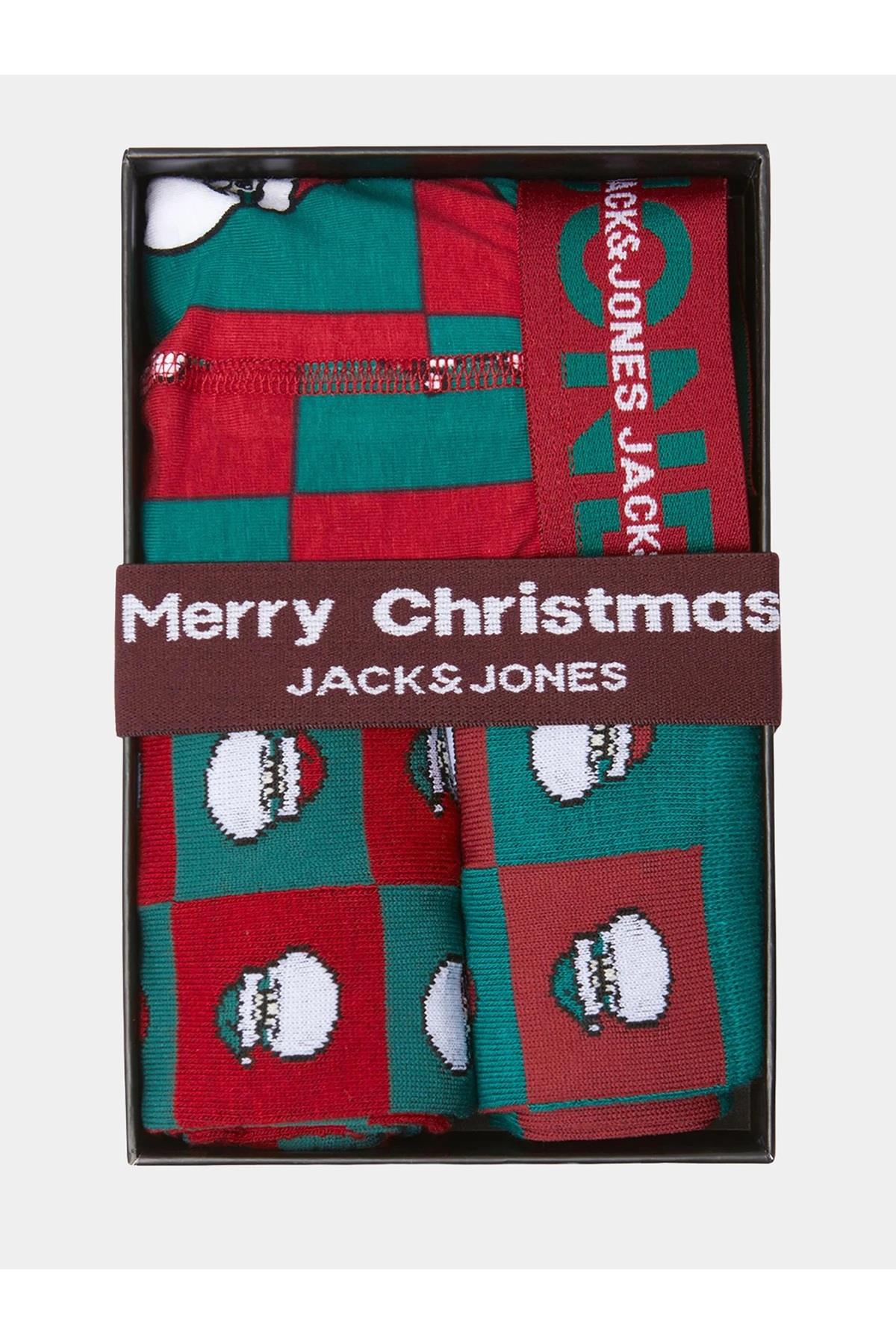 Jack & Jones Jacsquare Santa Erkek Yılbaşı Boxer Çorap Giftbox - 12246124 · 25