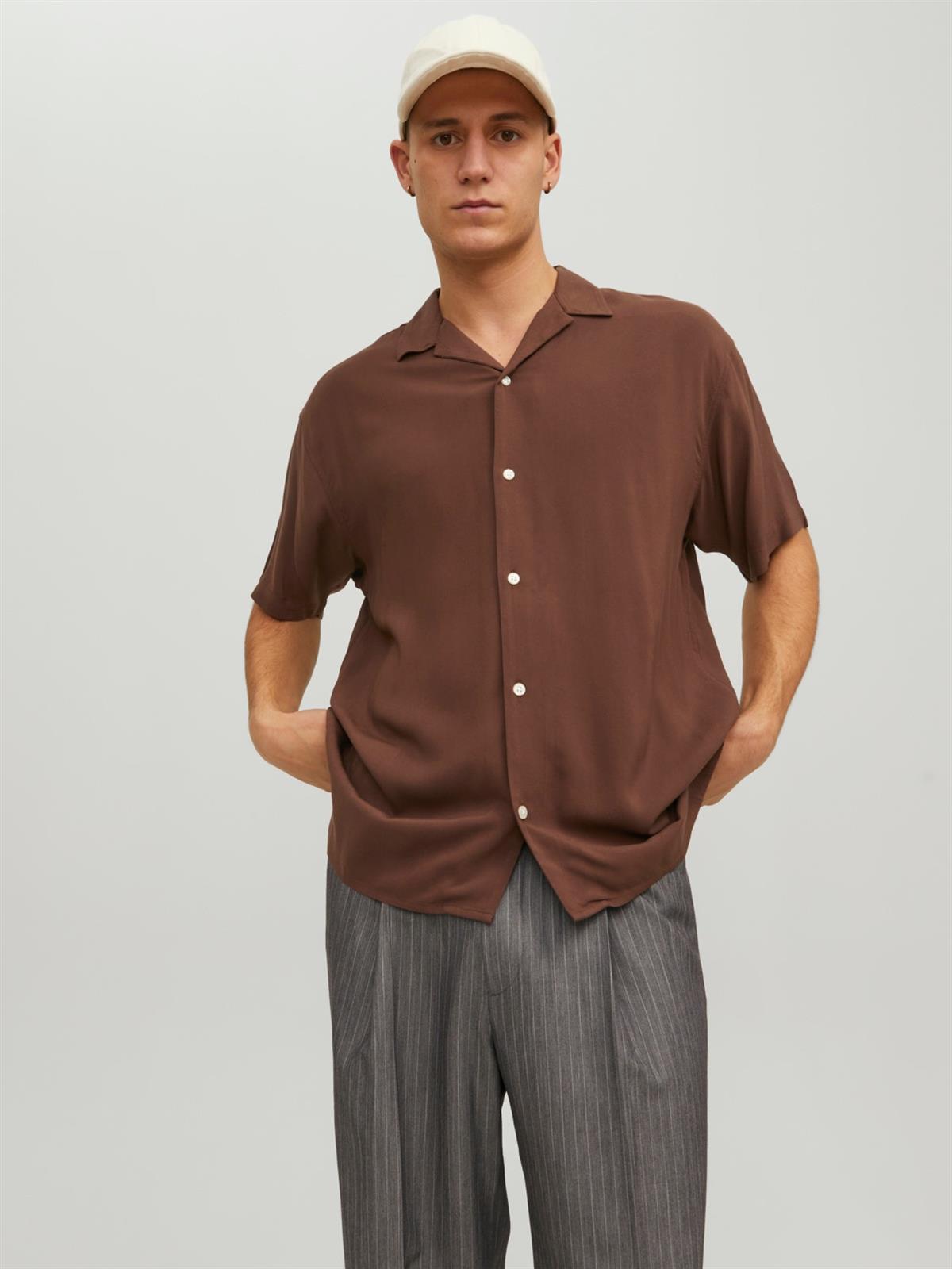 Jack & Jones Jornoah Erkek Relaxed Fit Erkek Kısa Kollu Gömlek 12228007 · 6