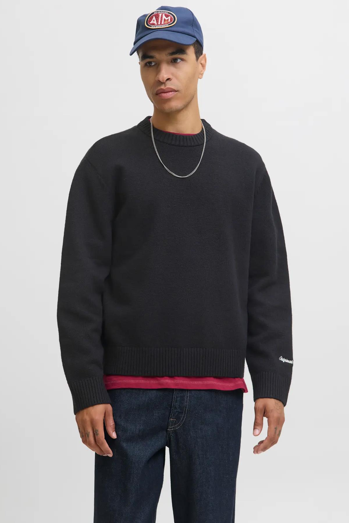 Jack & Jones Jornorrebro Knit Crew Neck Sn Erkek Kazak 12282728 - Jack & Jones - 12282728