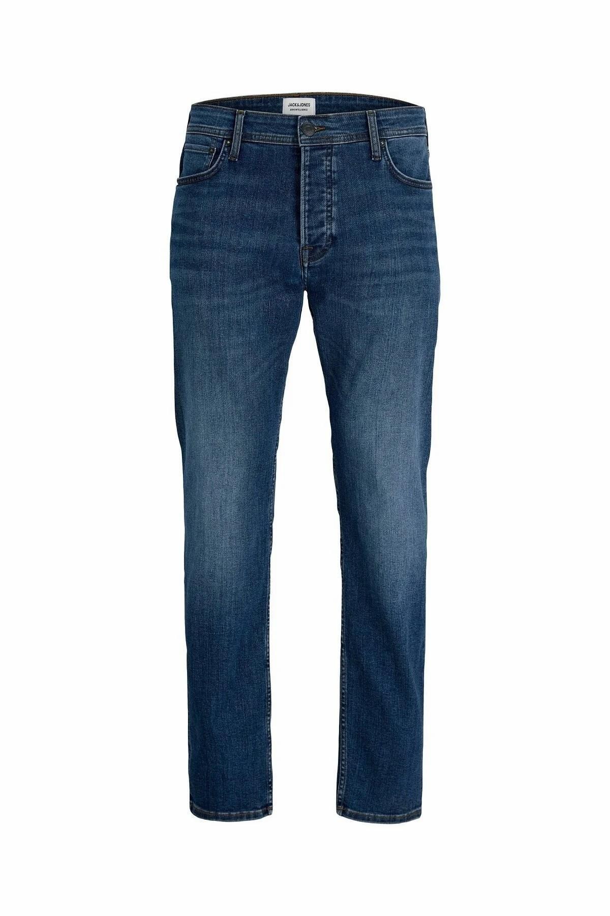 Jack & Jones Mike Erkek Comfort Fit 172 Mavi Erkek Jean Kot Pantolon-12289829 - Jack & Jones - 12289829-M