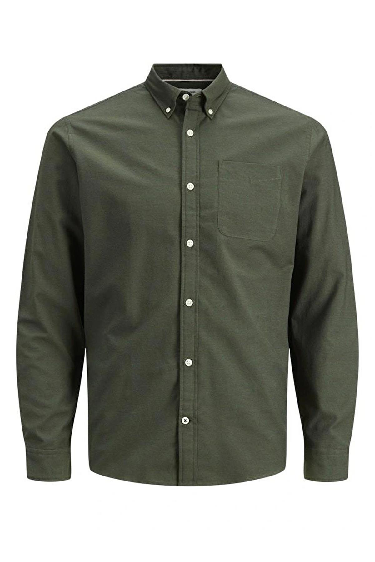 Jack & Jones Oxford Erkek Pamuklu Regular Fit Gömlek -12182486 - Jack & Jones - 12182486