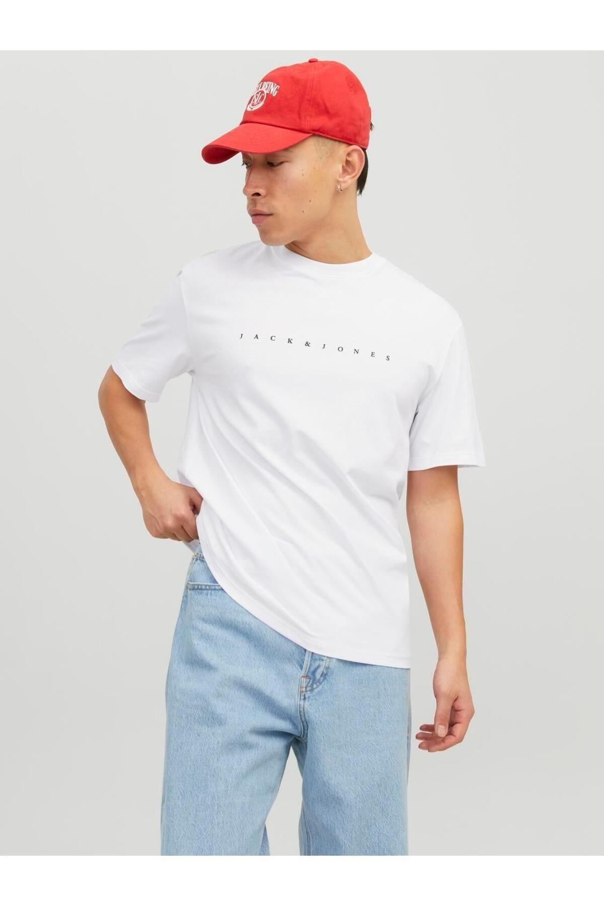 Jack & Jones Regular Fit Erkek Tişört Yuvarlak Yaka T-shirt - 12234746 - Jack & Jones - 12234746