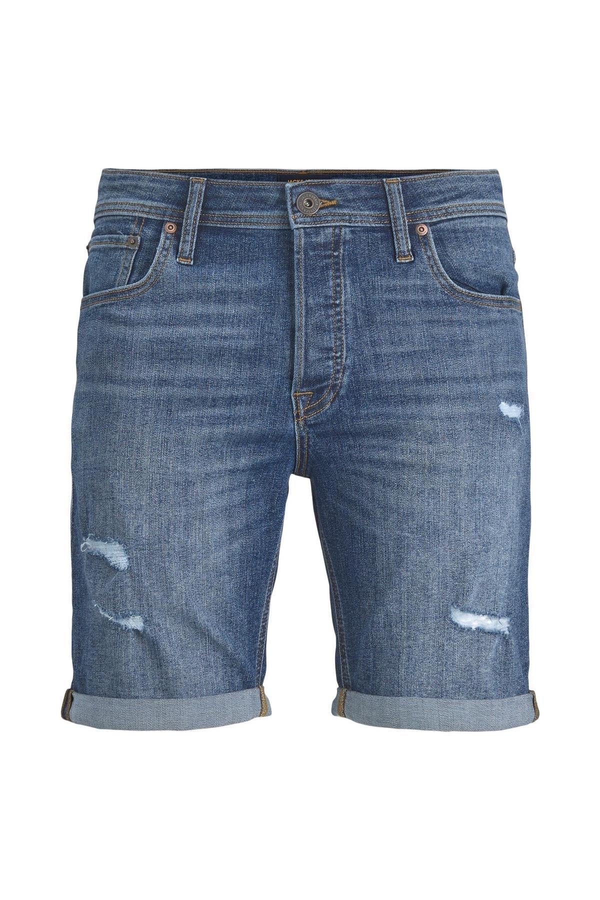 Jack & Jones Rick Original Shorts Erkek Mavi Kot Şort 12201626-07 - Jack & Jones - 12201626