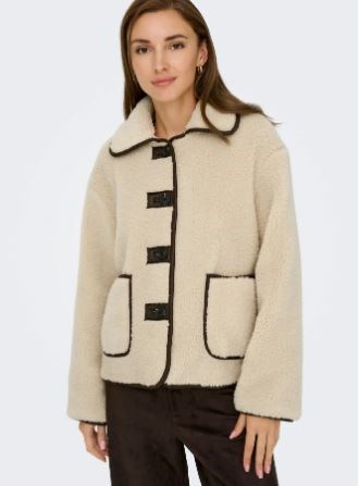 Jdy Kadın  Jdynoella Teddy Krem Peluş Ceket - 153657773 - JDY - 153657773