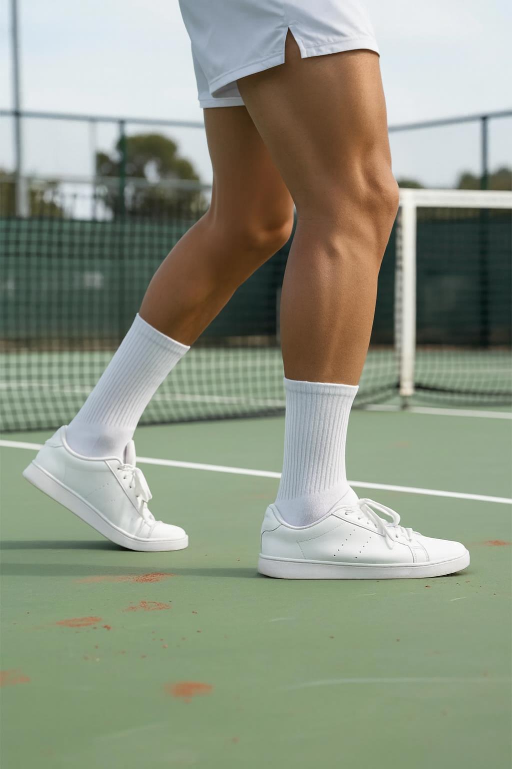 Laykmayk Koku Yapmayan Teknolojik Elasten Kokusuz Beyaz Uzun 3'lü Tenis Çorap-LYKM02 - LaykMayk - LYKM02