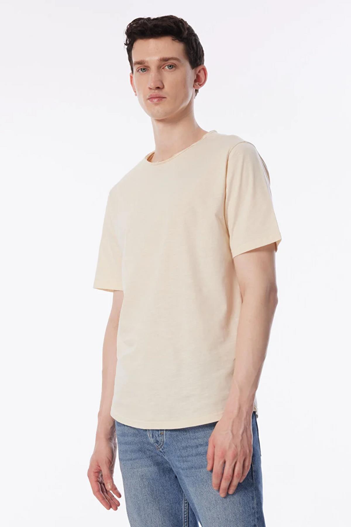 Lee Bisiklet Yaka Bej Erkek T-Shirt - L241570614 Bisiklet Yaka T-shirt - Lee - 5003142639
