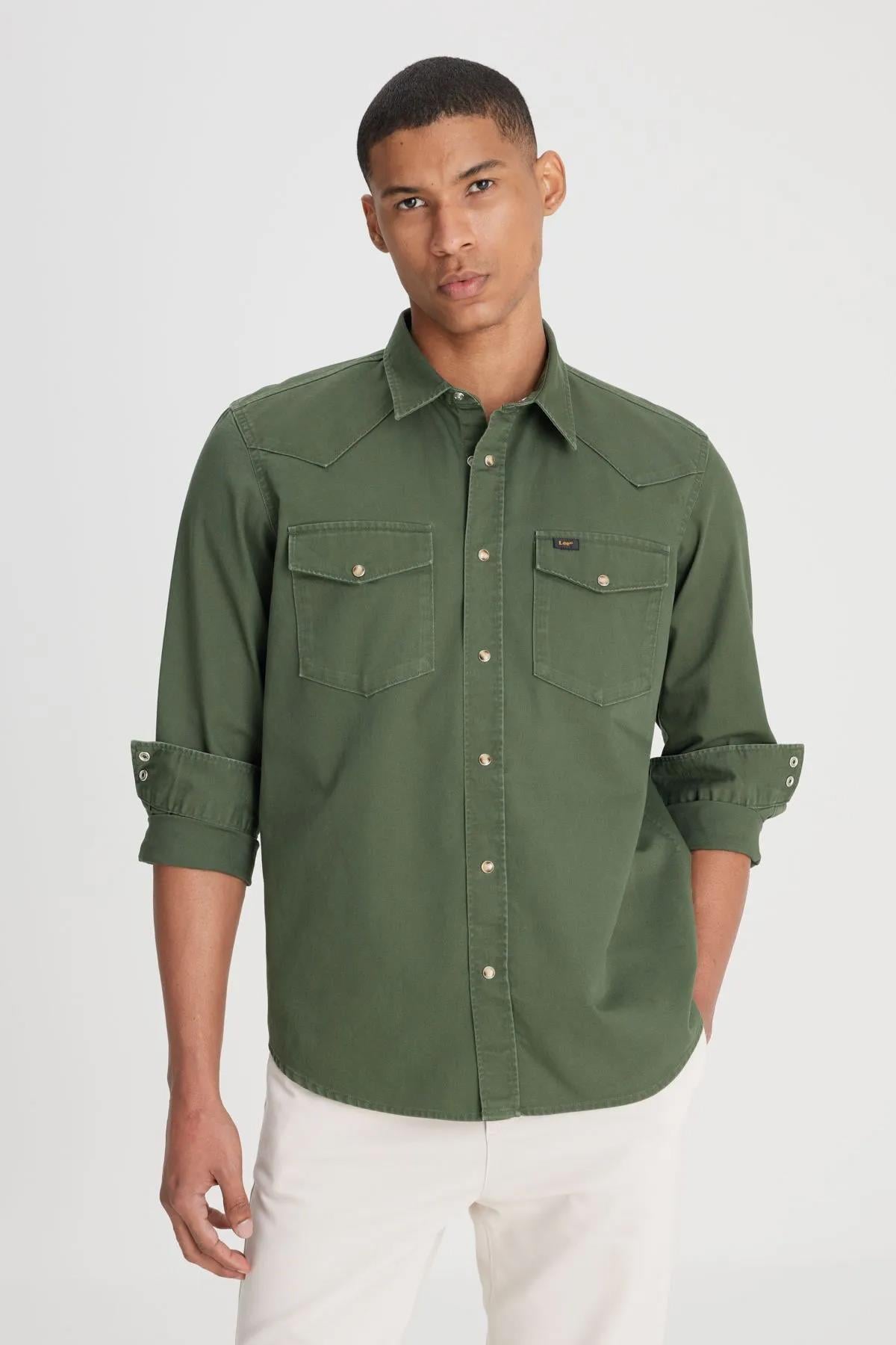 Lee Loose Fit Rahat Kesim Pamuklu Erkek Gömlek - L241514 - Lee - L241514