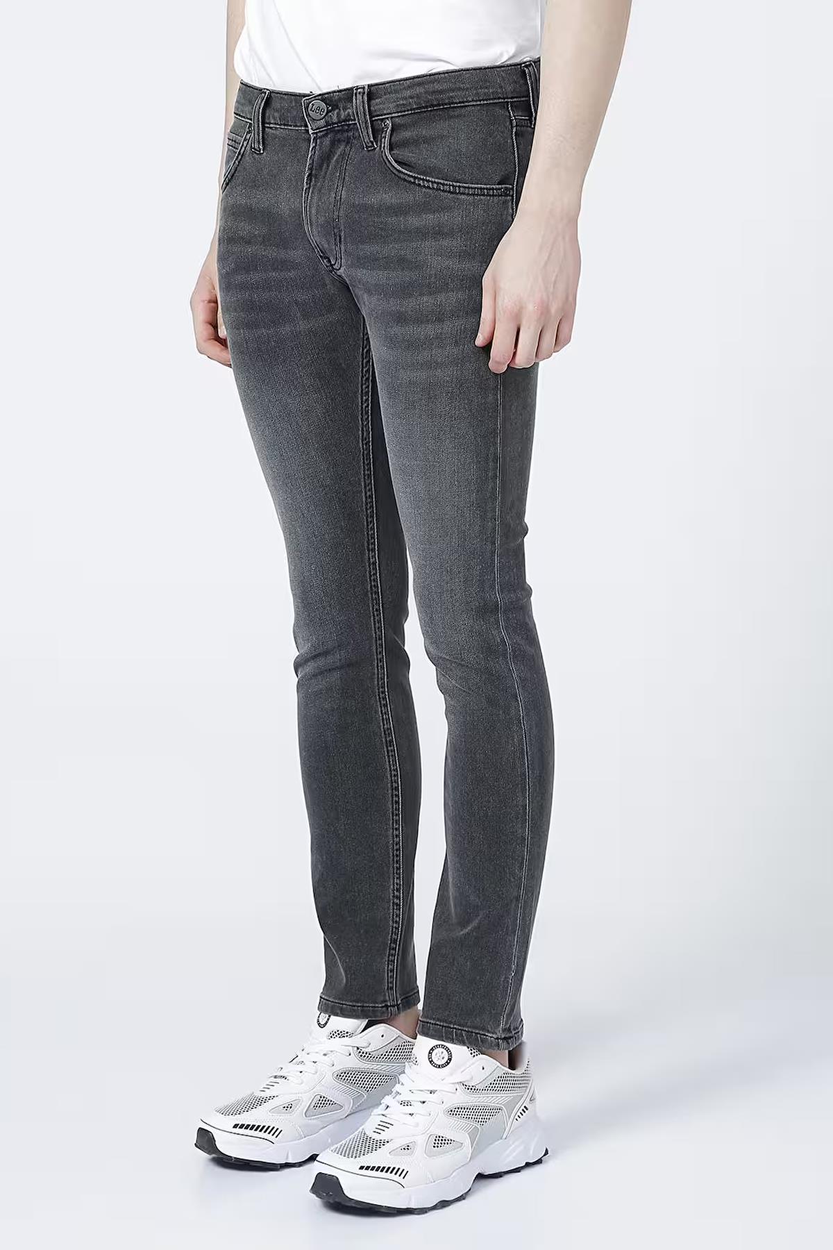 Lee Luke Slim Tapered Dar Kesim Düşük Bel Antrasit Esnek Jean Kot Pantolon - L719 - Lee - L719-3